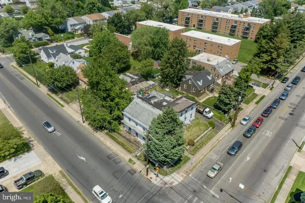 an aerial view of city