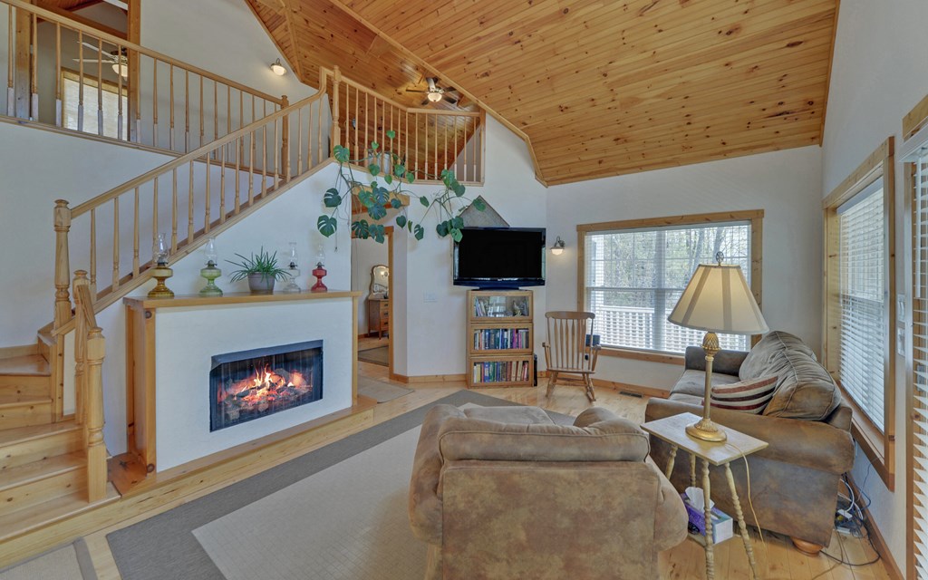 202 Dove Lane Morganton, GA 30560 - Photo 23 of 99 a living room with furniture and a fireplace