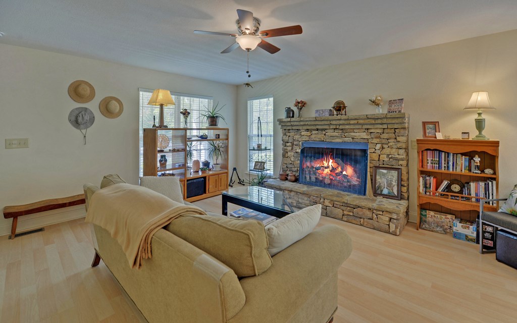 202 Dove Lane Morganton, GA 30560 - Photo 3 of 99 a living room with furniture and a fireplace