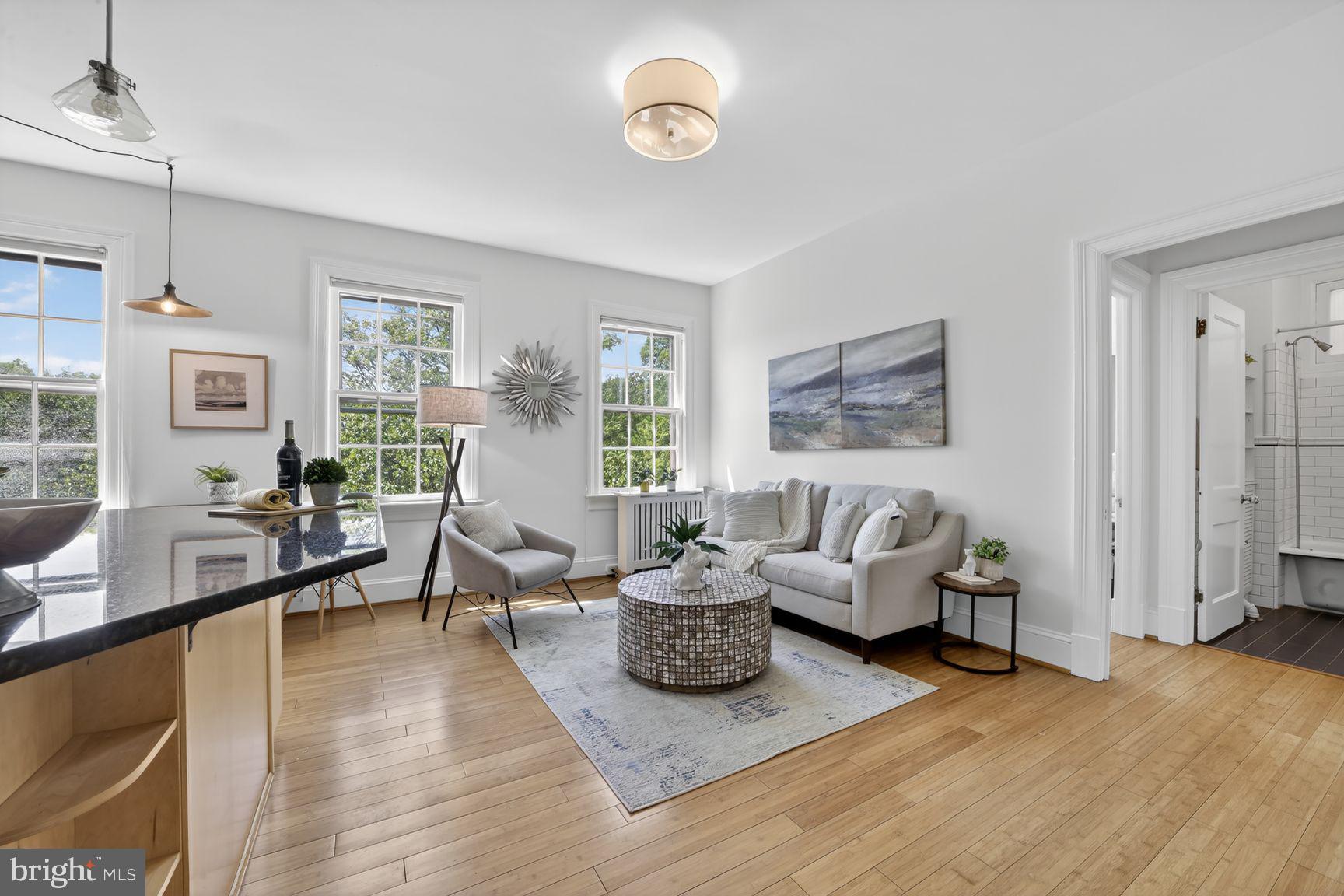 2707 Adams Mill Road Northwest, Unit 400 Washington, DC 20009 - Photo 5 of 21 Bright and airy modern living space.