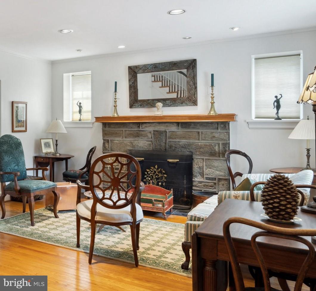 631 Croyden Road Cheltenham, PA 19012 - Photo 4 of 48 Stone Fireplace