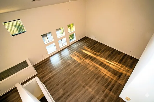 a view of wooden floor