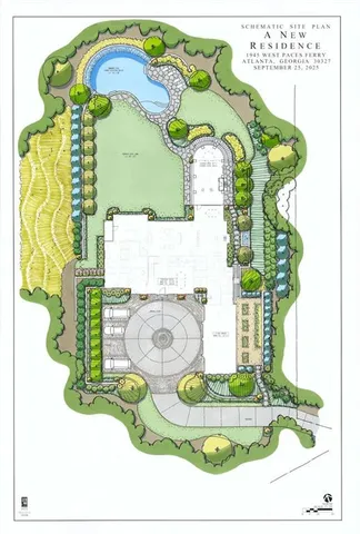 a view of road and trees