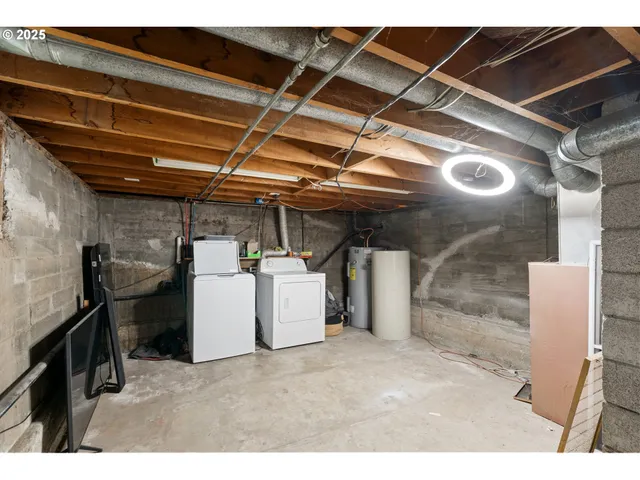 a view of a storage room