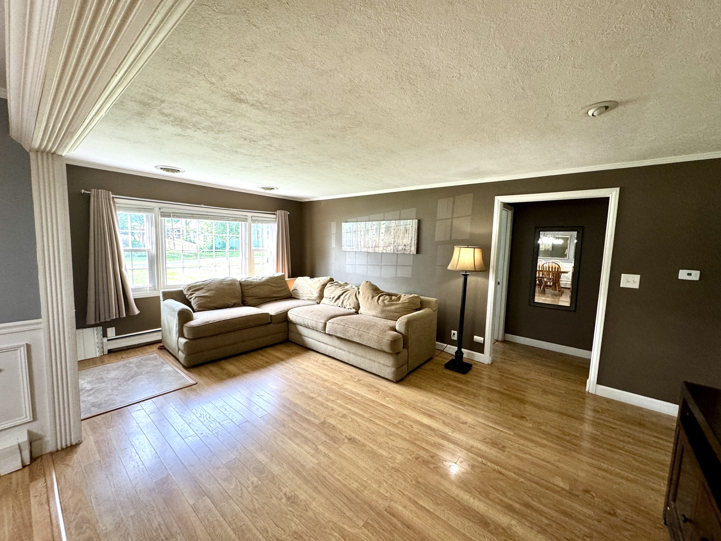 102 Cottage Avenue La Moille, IL 61330 - Photo 5 of 29 a living room with furniture and a wooden floor