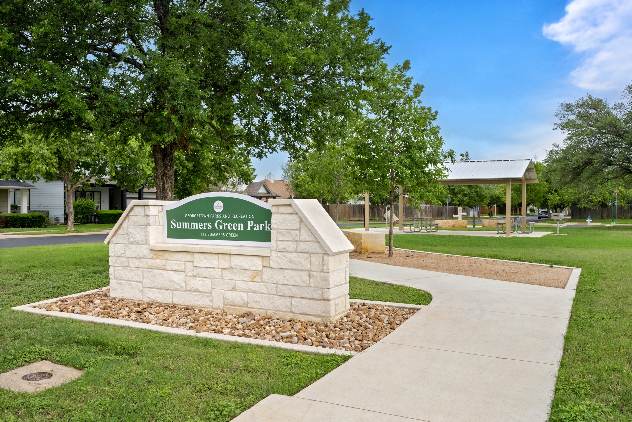 105 Rosebud Lane Georgetown, TX 78633 - Photo 27 of 37 a view of a park with large trees