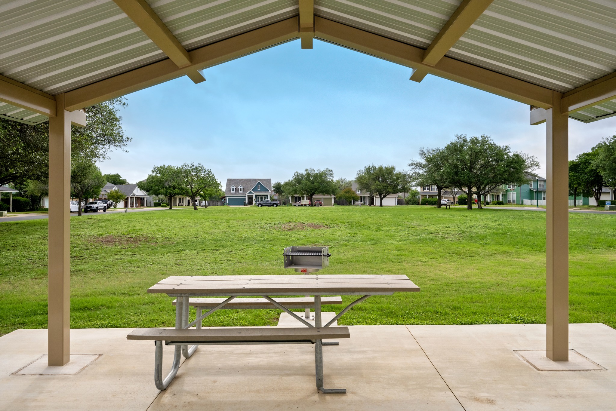 105 Rosebud Lane Georgetown, TX 78633 - Photo 28 of 37 a view of a two chairs in a yard