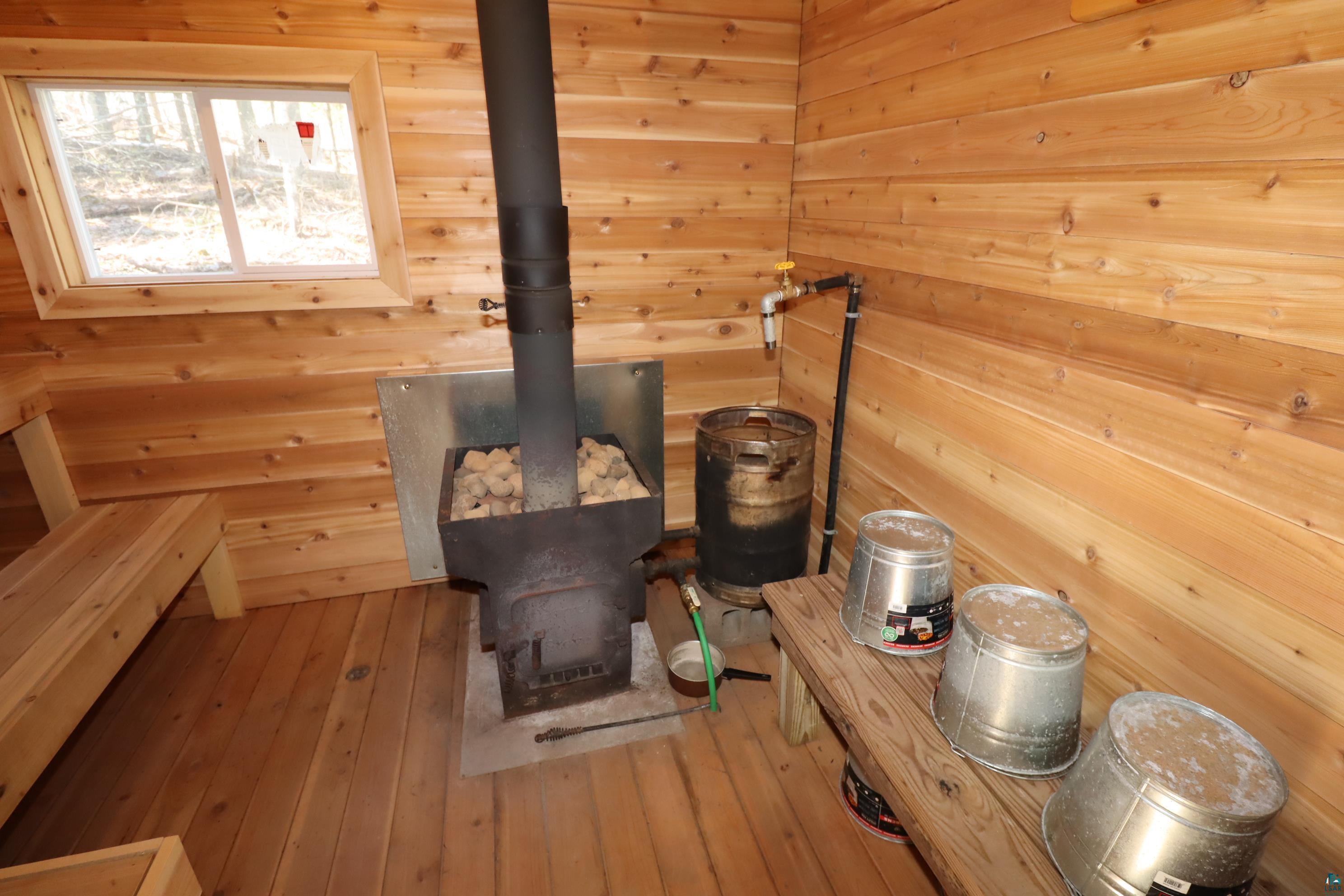 14615 Cranberry River Road Herbster, WI 54844 - Photo 32 of 47 Sauna Interior