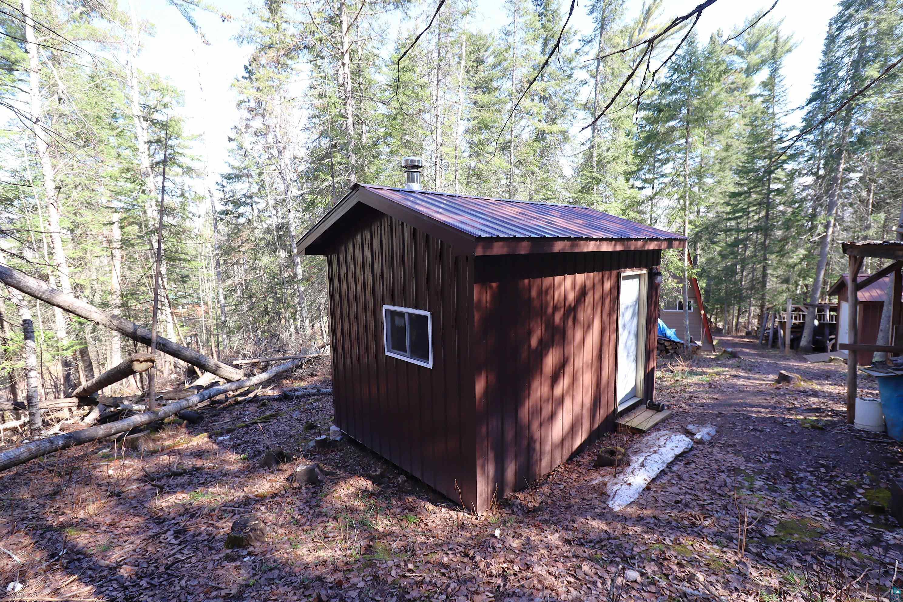 14615 Cranberry River Road Herbster, WI 54844 - Photo 35 of 47 Sauna Back View
