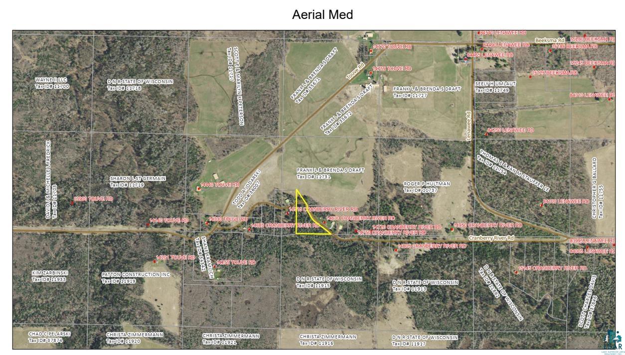 14615 Cranberry River Road Herbster, WI 54844 - Photo 8 of 47 Aerial Map