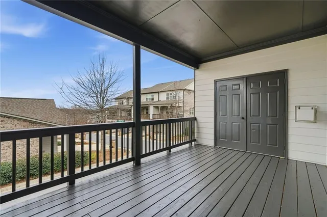 an aerial view of multiple houses
