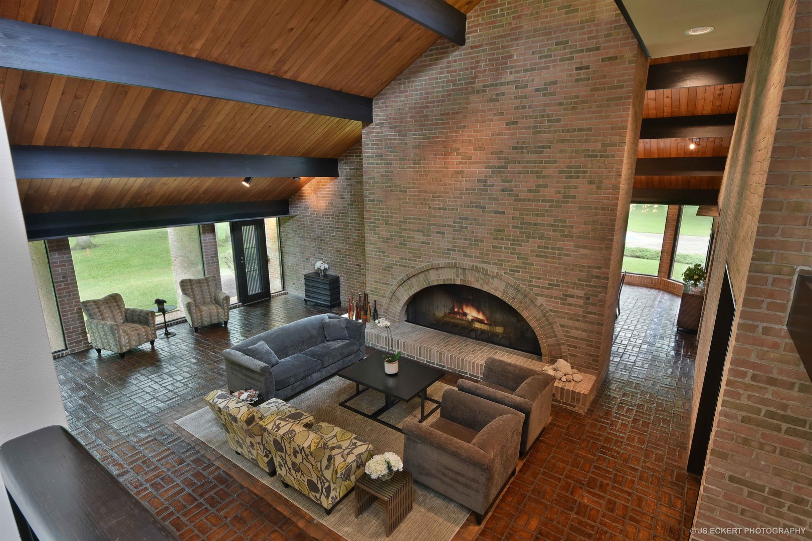 2345 Old Mill Road Lake Forest, IL 60045 - Photo 27 of 73 a living room with furniture and a fireplace