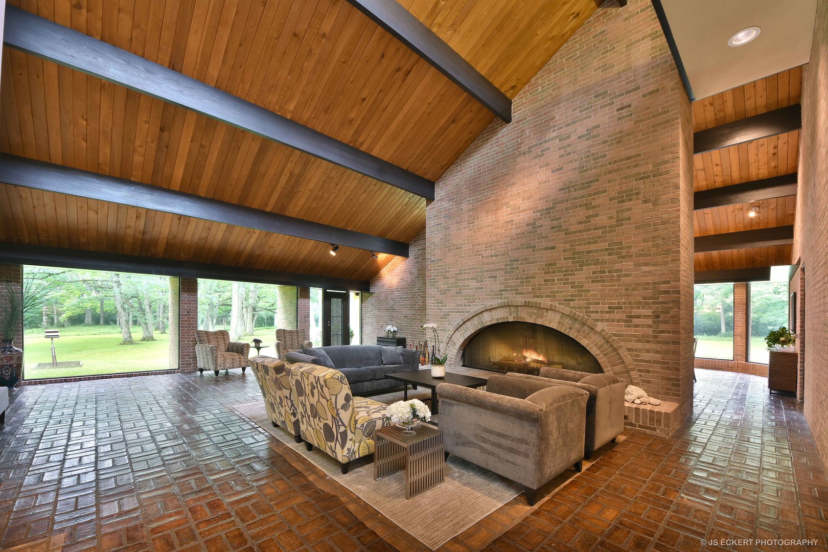 2345 Old Mill Road Lake Forest, IL 60045 - Photo 10 of 73 a living room with furniture and a fireplace