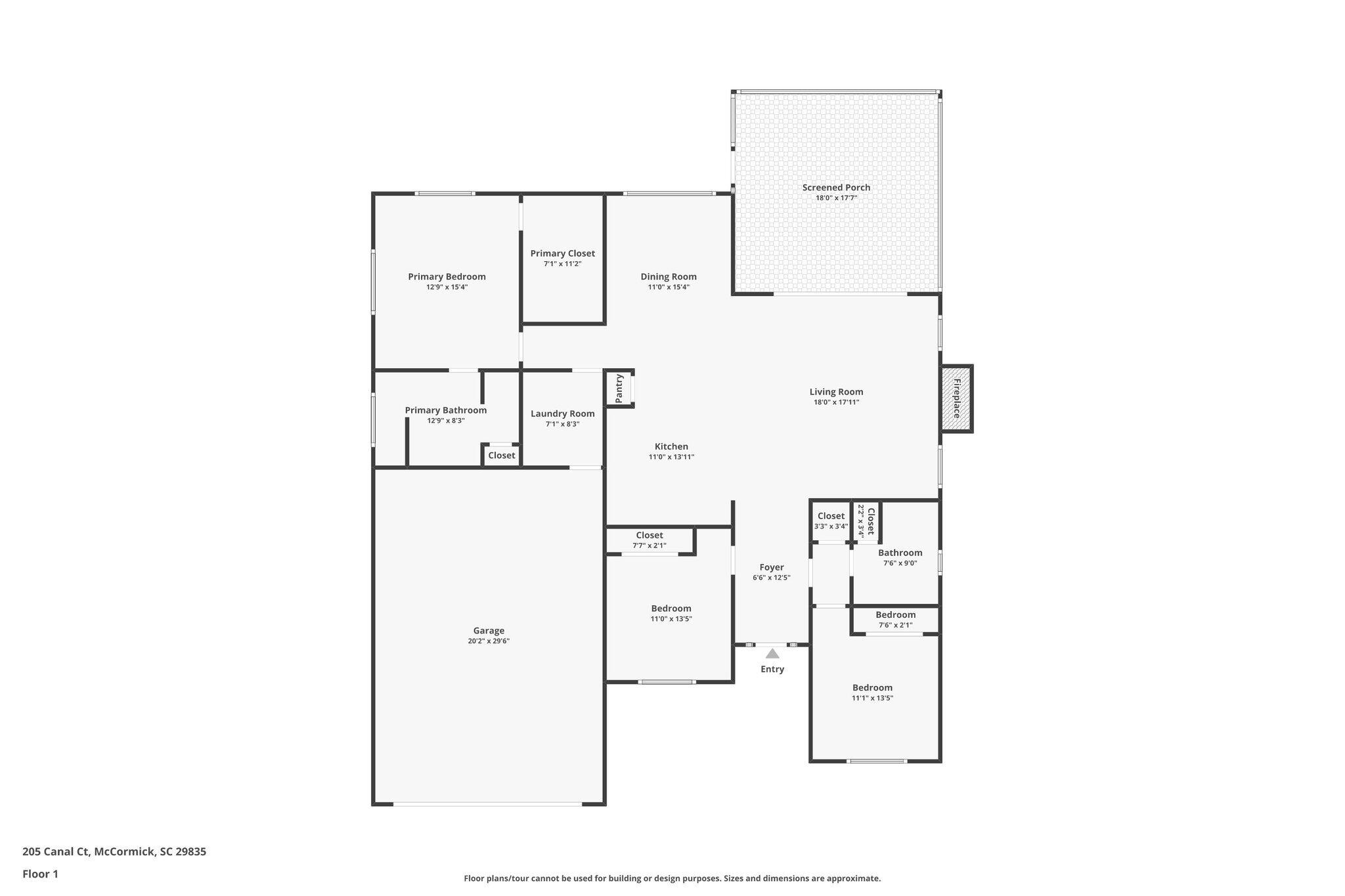 205 Canal Court McCormick, SC 29835 - Photo 47 of 47 Floor Plan