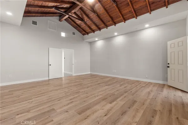 a view of an empty room