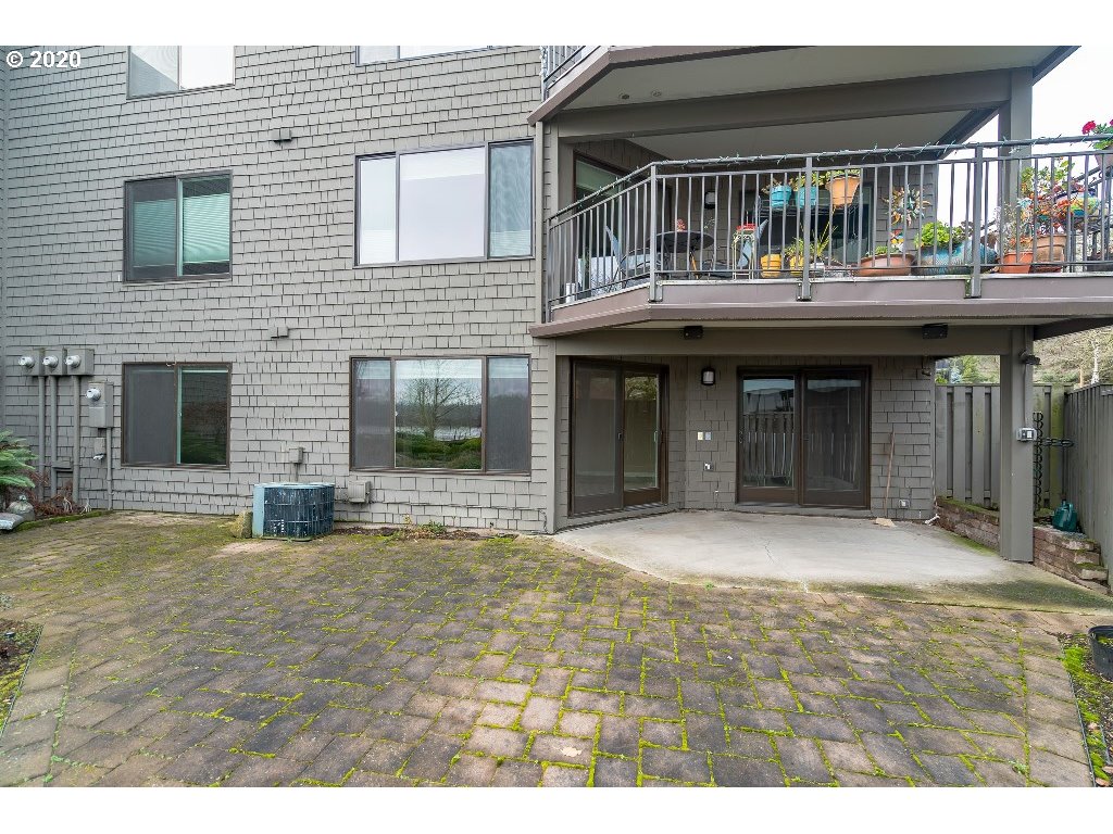 a house view with a garden space
