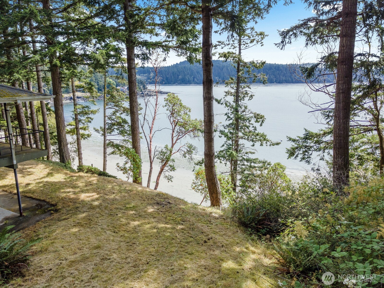 5318 Quiet Cove Road Anacortes, WA 98221 - Photo 18 of 32 a view of a yard with plants and trees