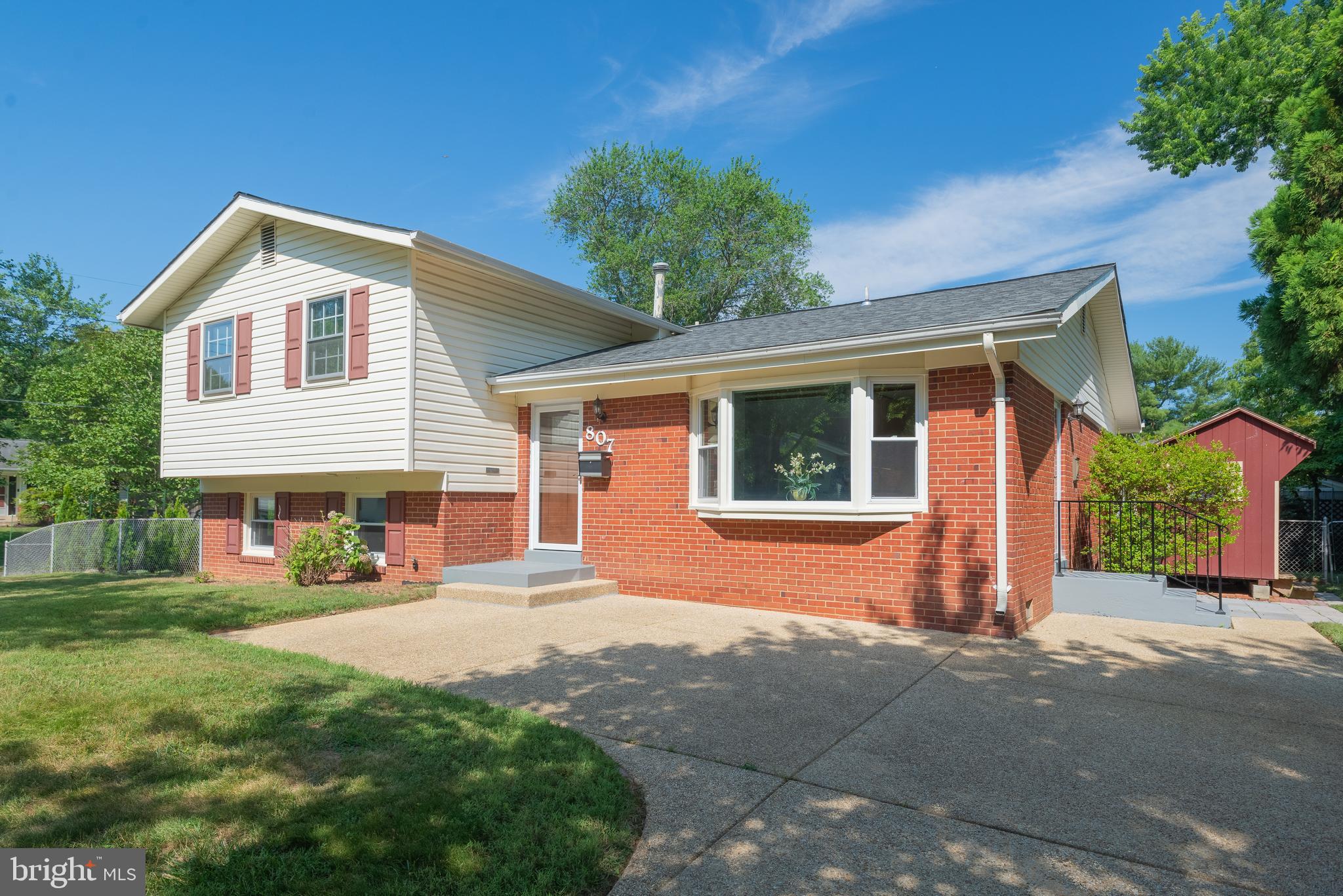 807 Carter Road Rockville, MD 20852 - Photo 56 of 64 Front View with Driveway