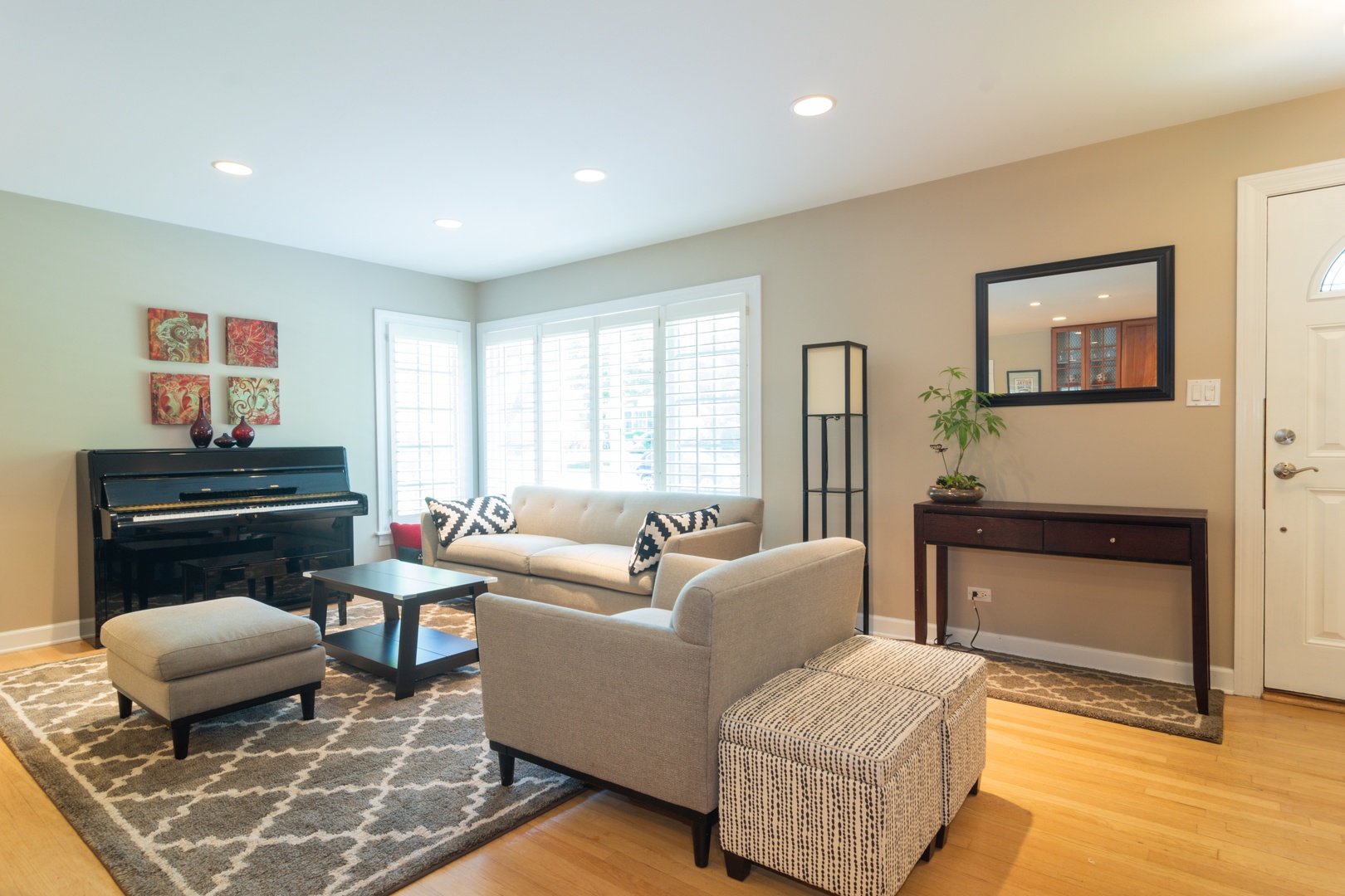 1122 Kenton Road Deerfield, IL 60015 - Photo 2 of 10 a living room with furniture and a fireplace