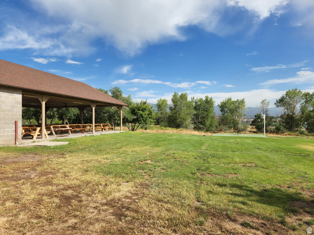12615 Cedar Ridge Drive, Unit C41 Fairview, UT 84629 - Photo 22 of 32 View of green lawn featuring a patio area
