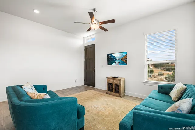 a kitchen with kitchen island granite countertop a counter space and stainless steel appliances