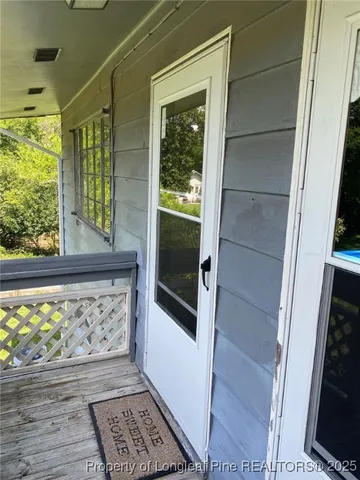 a view of front door