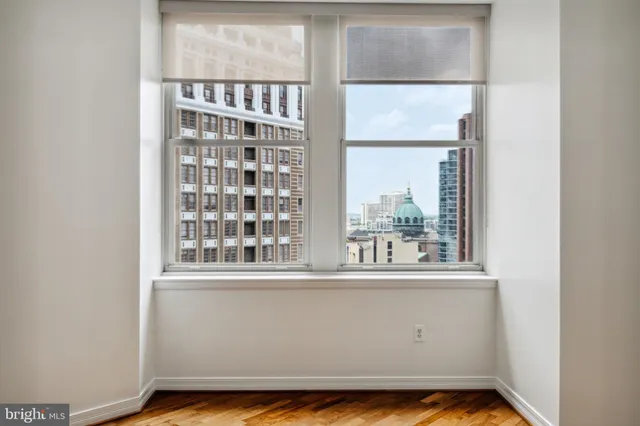 a view of a window in a room