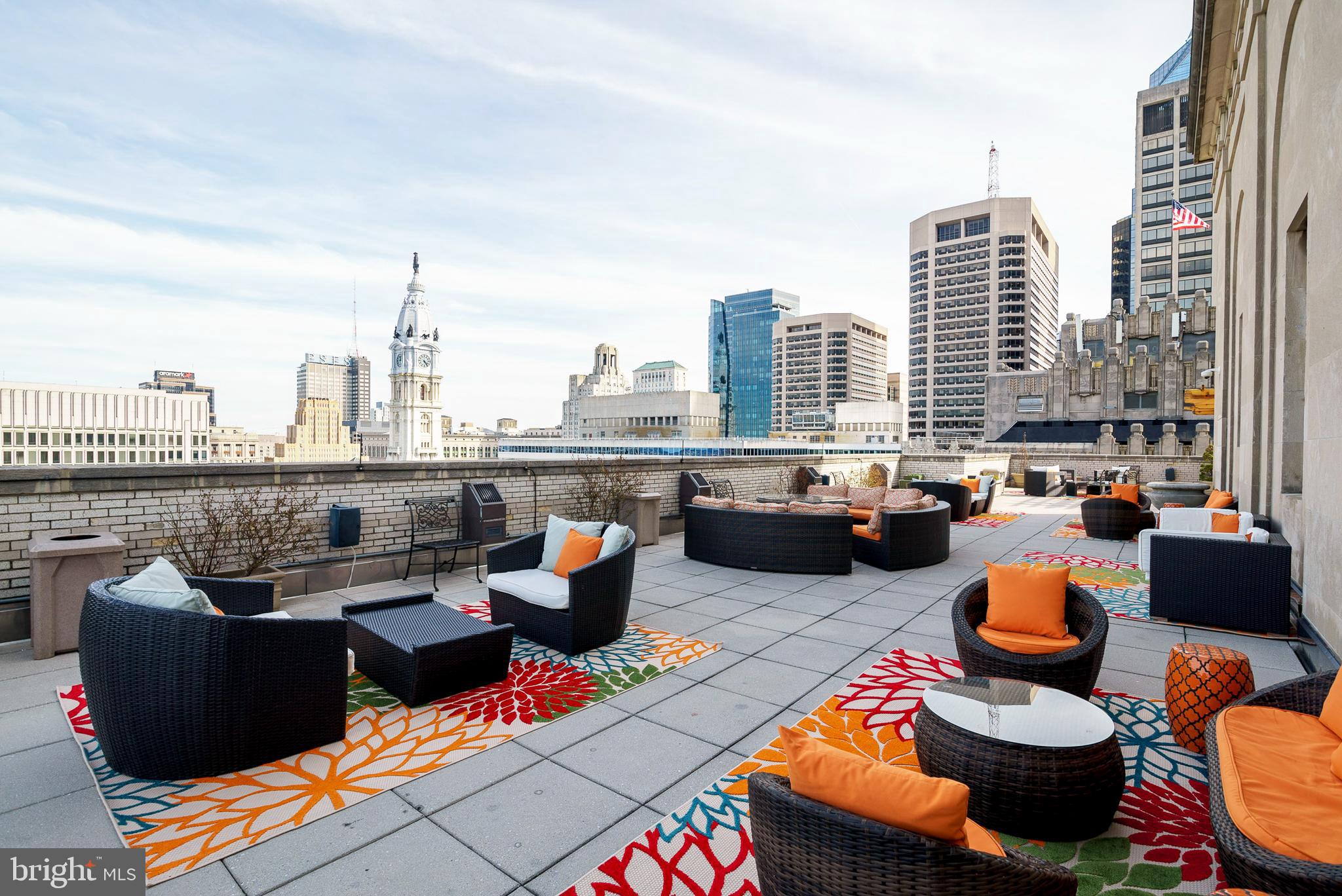 1600 Arch Street, Unit 1113 Philadelphia, PA 19103 - Photo 26 of 34 a outdoor living space with furniture and a potted plant