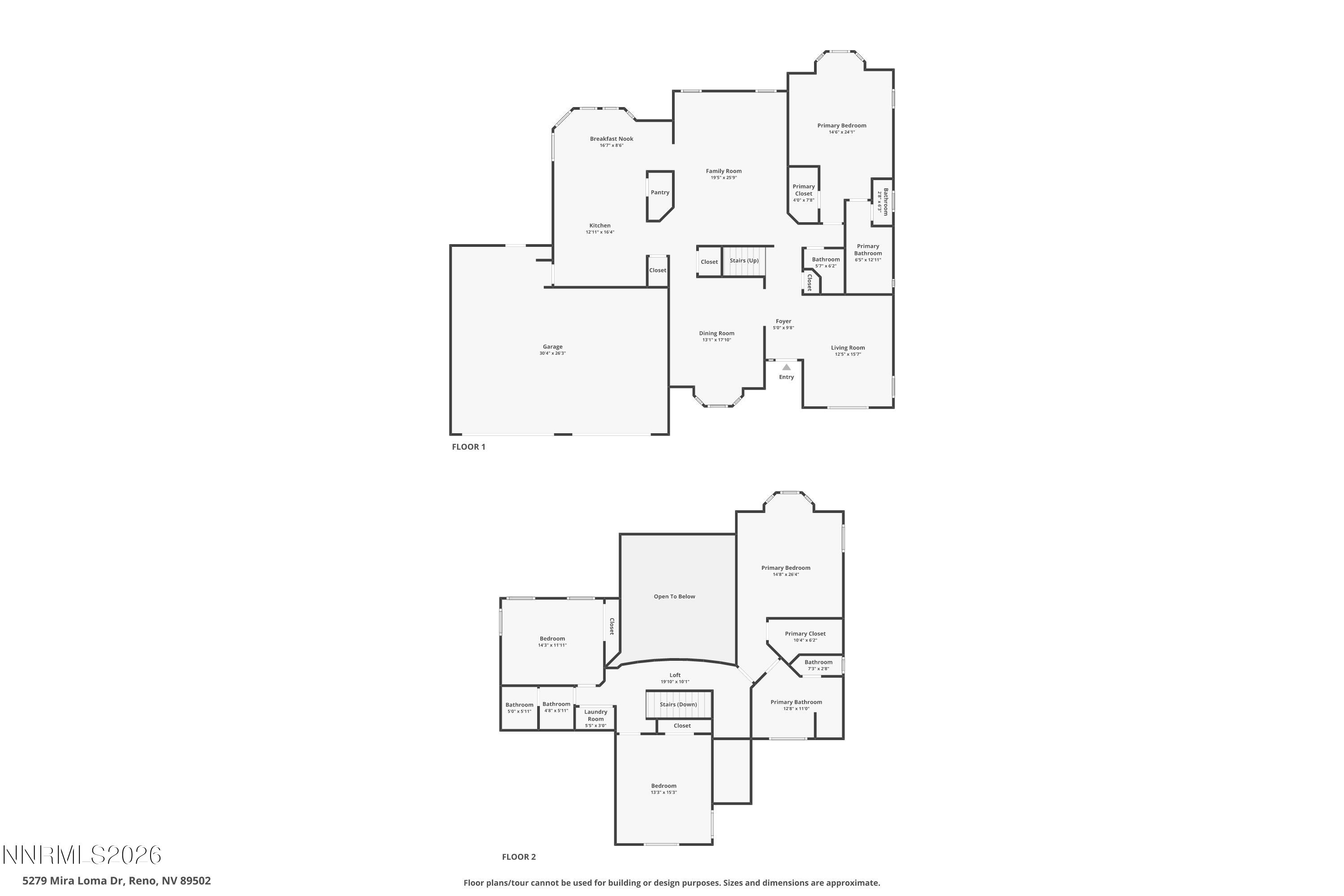 5279 Mira Loma Drive Reno, NV 89502 - Photo 31 of 31 Floorplan