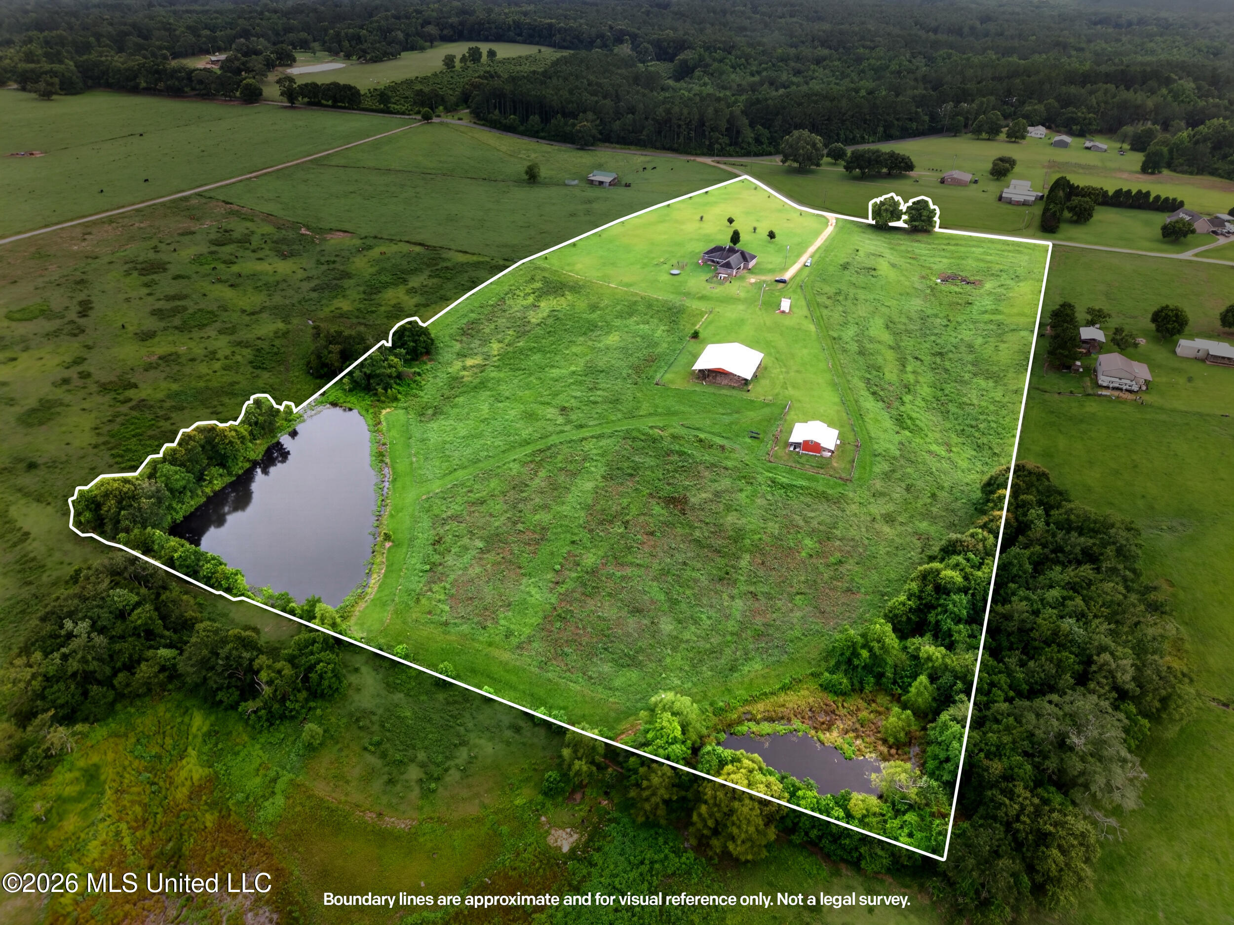 16 D O Stanford Road Poplarville, MS 39470 - Photo 45 of 48 61_property_aerial_rear_boundaries