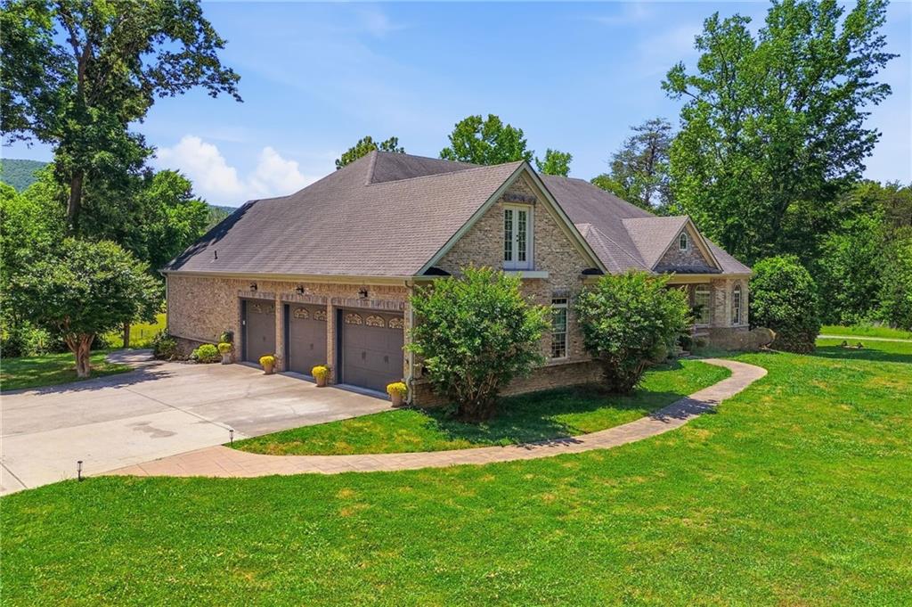 456 East Valley Road Northeast Rydal, GA 30171 - Photo 172 of 189 a aerial view of a house with a yard and potted plants