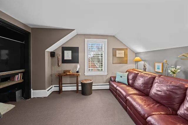 a view of snow on the road