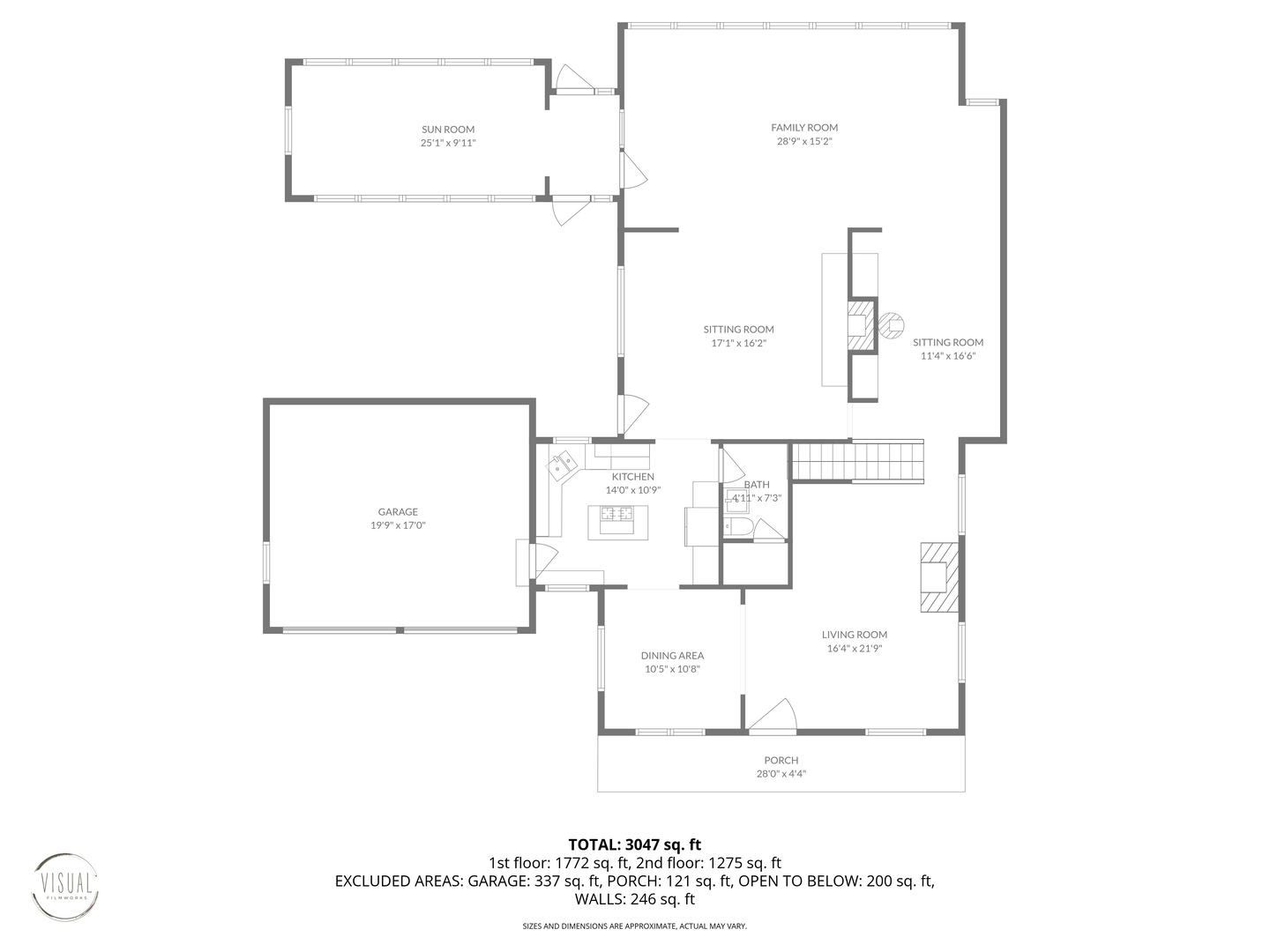108 North Wheeling Road Prospect Heights, IL 60070 - Photo 35 of 54 a picture of a room with a floor plan