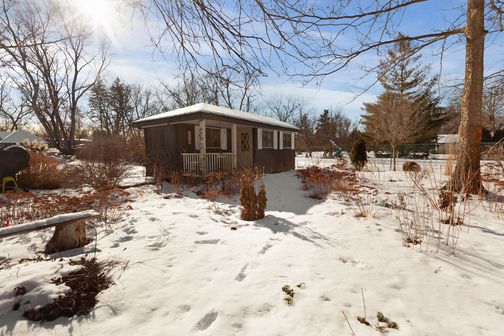 108 North Wheeling Road Prospect Heights, IL 60070 - Photo 45 of 54 a view of a covered with snow in the yard