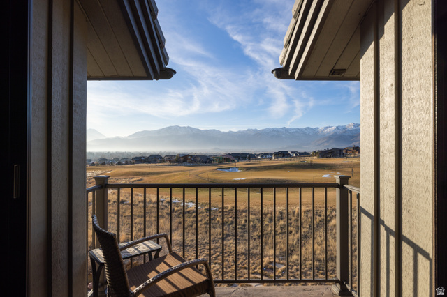 707 Chimney Rock Road, Unit 247 Heber City, UT 84032 - Photo 28 of 64 Balcony featuring view of golf course and a water view