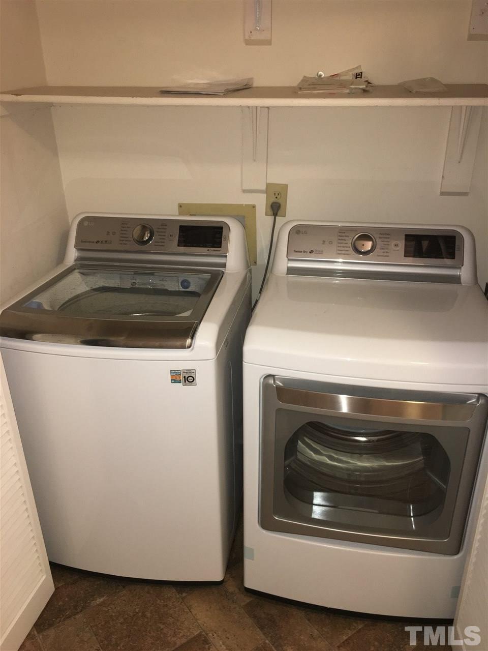 4631 Timbermill Court, Unit 302 Raleigh, NC 27612 - Photo 14 of 17 LG units about 1.5 years; 10 year warranty for Direct Drive Washer. SS tub for washer, SS dryer drum with Sensor Drying.