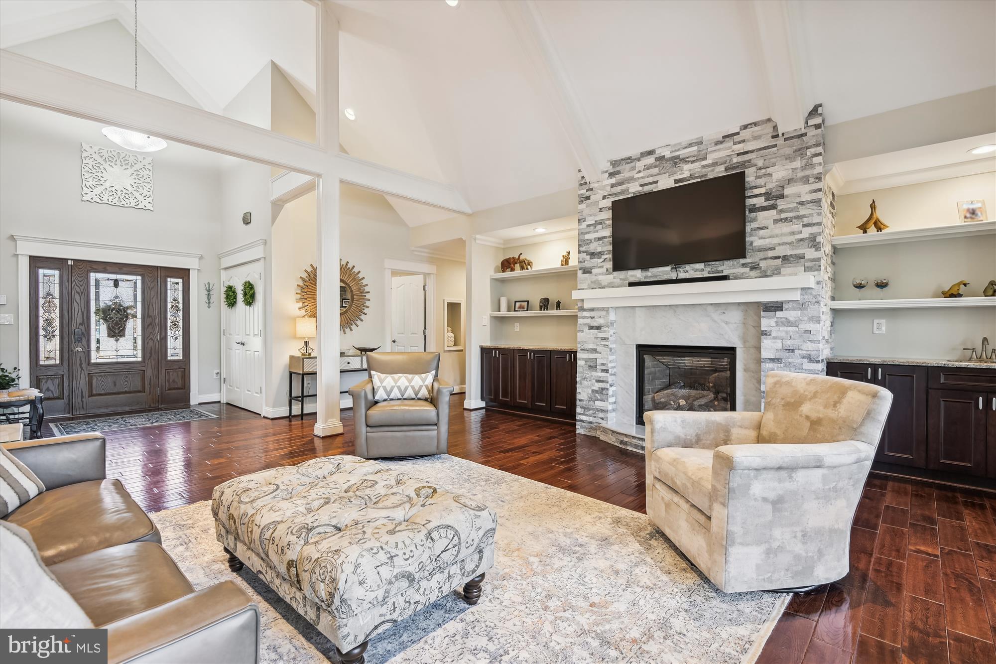 185 Inverness Road Severna Park, MD 21146 - Photo 6 of 55 Living Room With Fireplace