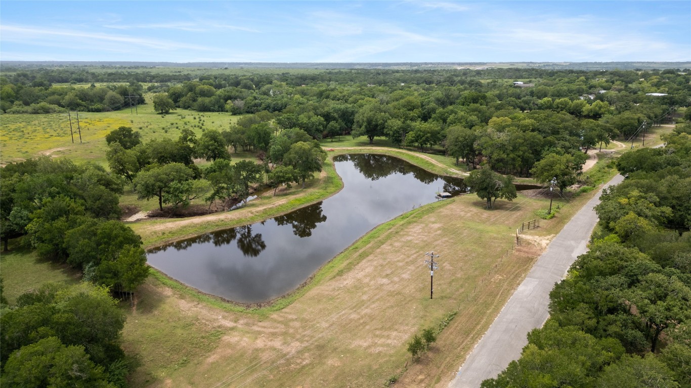 1000 Old Lytton Springs Road Lockhart, TX 78644 - Photo 9 of 22 an aerial view of a house with a yard and lake view