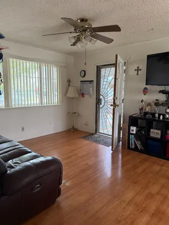 a house with trees in front of it