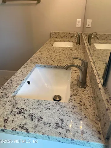 a close view of sink