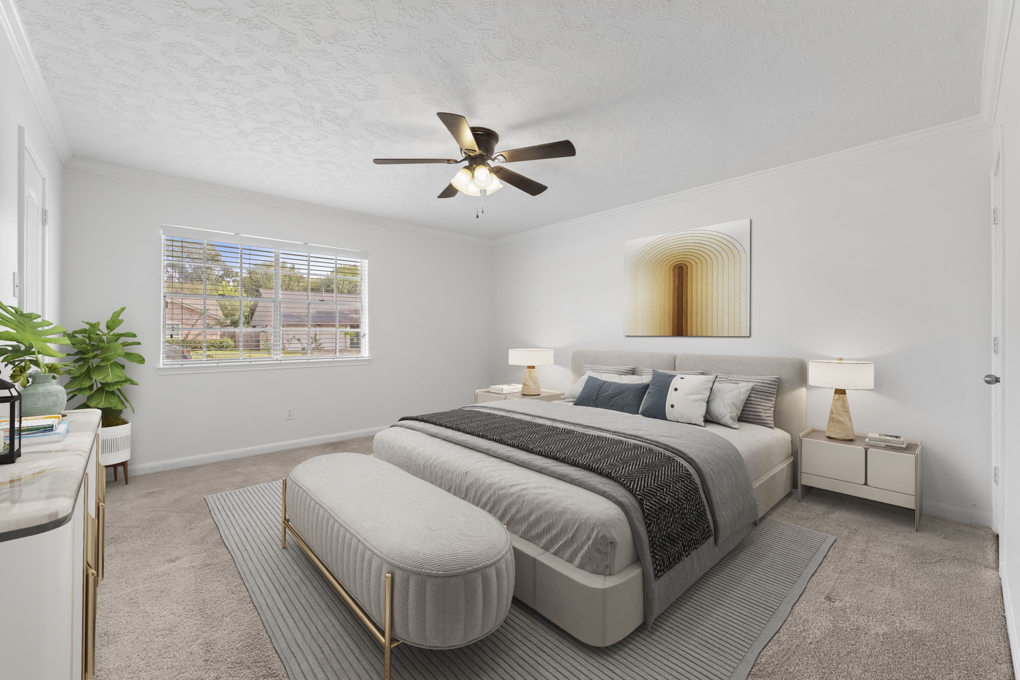 9735 Kemp Forest Drive Houston, TX 77080 - Photo 14 of 25 Primary Bedroom *Virtually Staged