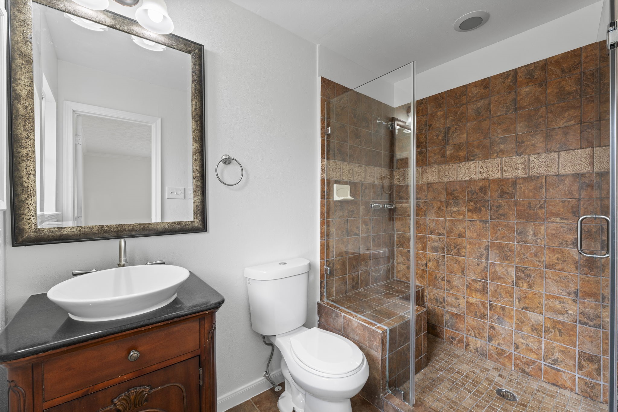 9735 Kemp Forest Drive Houston, TX 77080 - Photo 16 of 25 Primary bath with oversized shower.