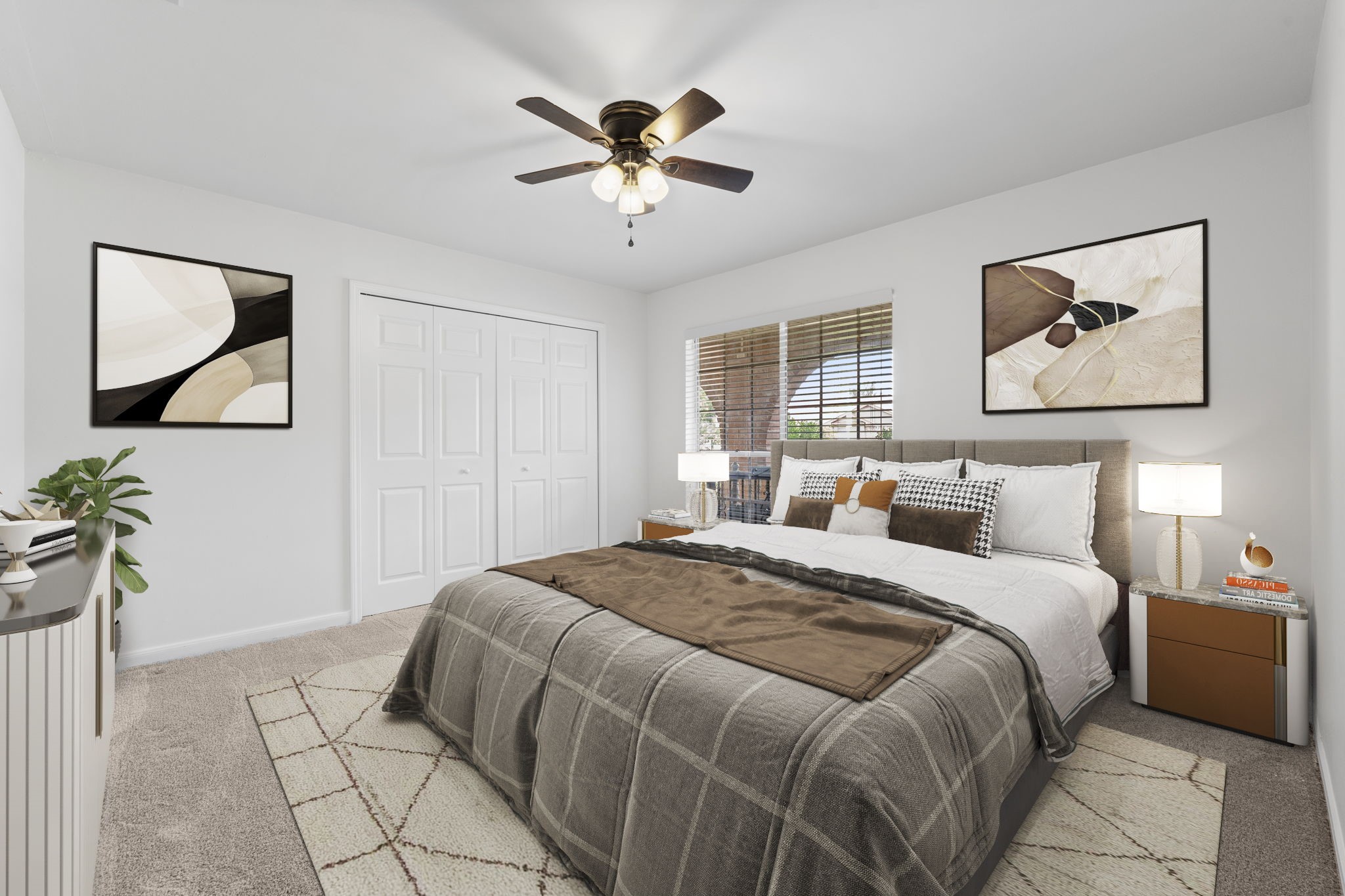 9735 Kemp Forest Drive Houston, TX 77080 - Photo 17 of 25 Generously sized secondary bedroom. *Virtually Staged