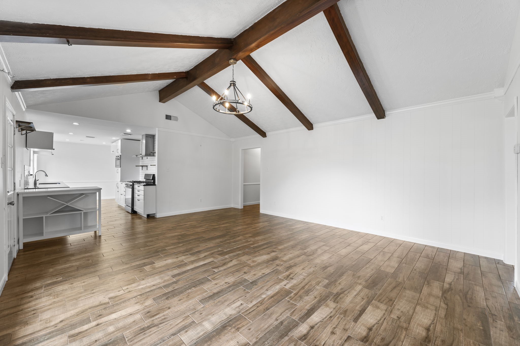 9735 Kemp Forest Drive Houston, TX 77080 - Photo 8 of 25 Open Kitchen and Living Room concept