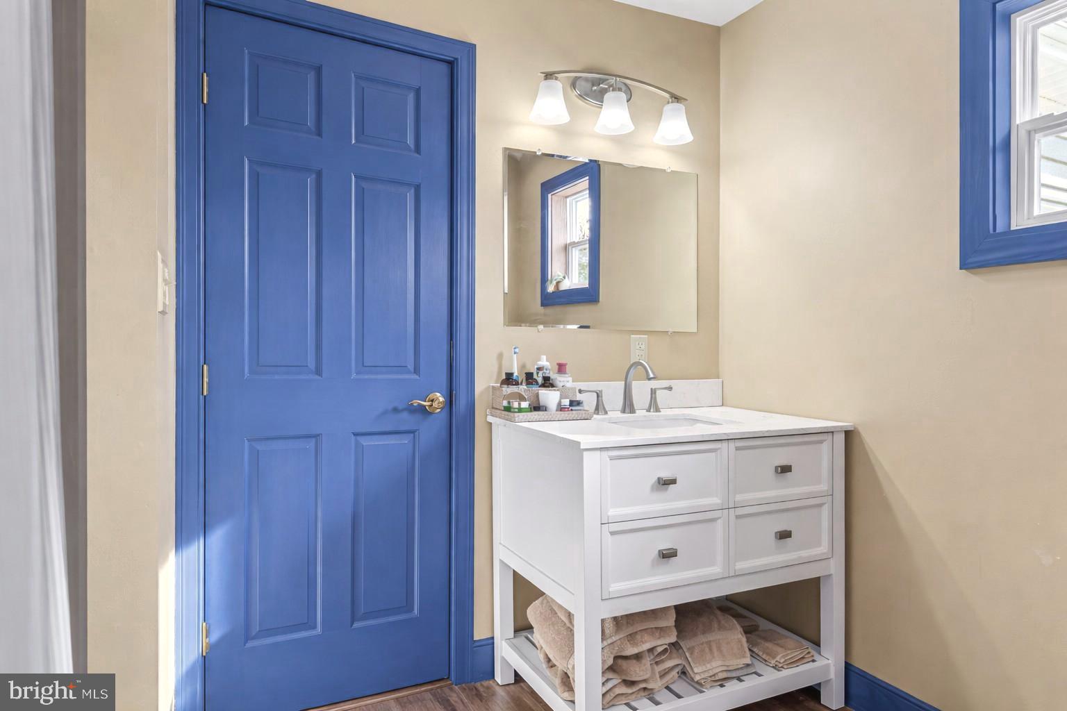 65 Chestnut Rail Lane Madison, VA 22727 - Photo 21 of 50 a bathroom with a sink vanity and mirror