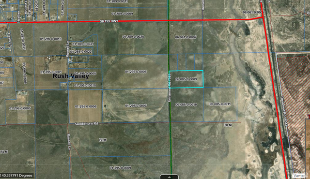 315 East State Road East Rush Valley, UT 84069 - Photo 2 of 3 Plat Map. Illustrating property boundaries and parcel identification numbers for the property
