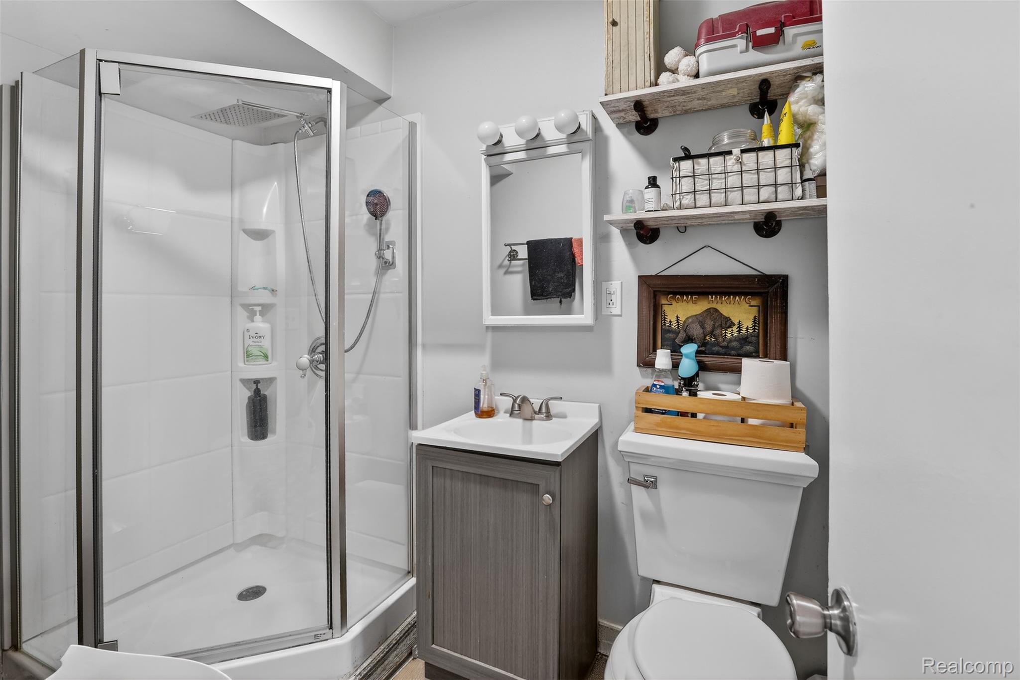 5639 Swaffer Road Millington, MI 48746 - Photo 13 of 25 Full bathroom featuring vanity and a stall shower