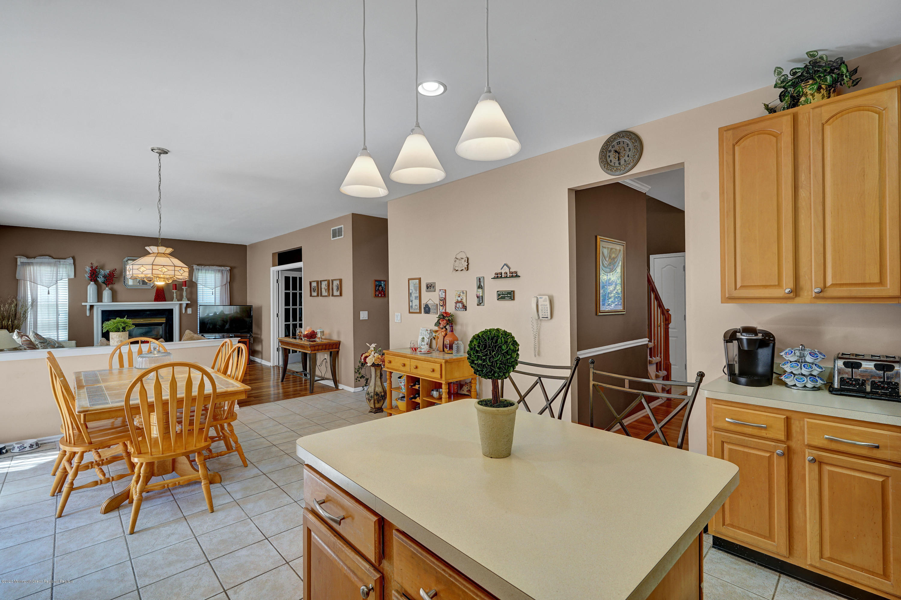 19 Cortelyou Road Jackson, NJ 08527 - Photo 12 of 56 a view of kitchen and dining area with wooden floor