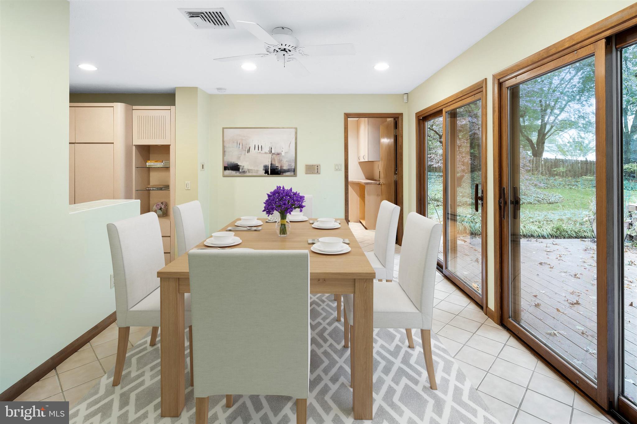 8 Lambert Lane Robbinsville, NJ 08691 - Photo 14 of 33 Kitchen Dining Area overlooks backyard
