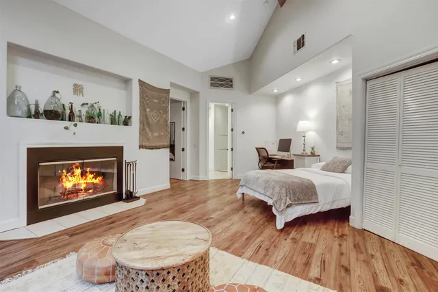 a house view with a backyard space